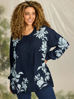 ZH-ALLIE - Plus Size Bluse fra Zhenzi