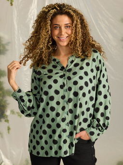 ZH-ALORA - Plus Size Skjorte fra Zhenzi