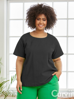 AMIN  - Plus Size Bluse fra Zhenzi