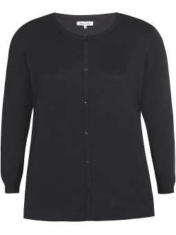 Zhenzi KOGLE - svart cardigan i viskosestrikk