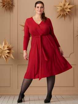 Zhenzi JAYLEE - Rød glitter kjole