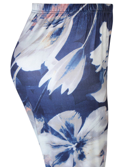 Zhenzi SUSA - Lyse leggings med blått print