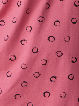 Zhenzi ALBERTA - Mørk rosa bomulls T-skjorte