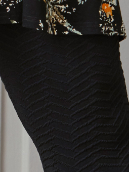 Zhenzi ROMY - Svarte leggings med struktur