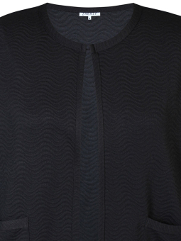 Zhenzi REIMER - Svart cardigan med jacquard struktur