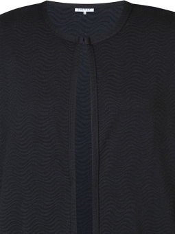 Zhenzi REIMER - Svart cardigan med jacquard struktur