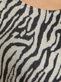 Zhenzi LINDSEY - Myk jerseykjole med zebraprint