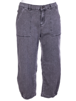 Gozzip Culotte Bukser I Sort Vasket Denim