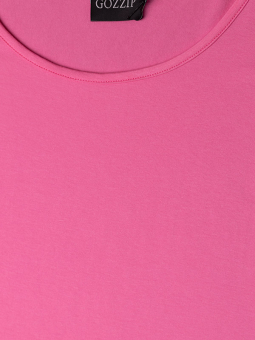 Gozzip GITTE - Rosa t-skjorte i god viskosejersey 