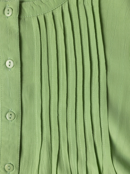 Gozzip JOHANNE - Grønn viskose tunika med lommer