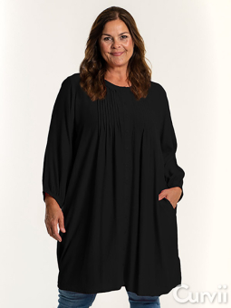 JOHANNE  - Plus Size Tunika fra Gozzip