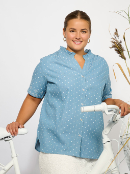 ADCARMEN - Plus Size Bluse fra Adia