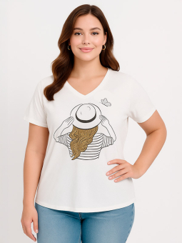 ADCHIA - Plus Size T-shirt fra Adia