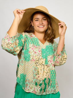 ADCHRISTA - Plus Size Bluse fra Adia
