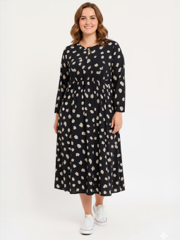 ADDAISY - Plus Size Kjole fra Adia