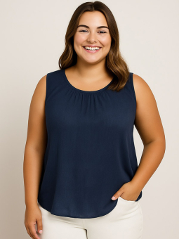 ADPERLE - Plus Size Topp fra Adia