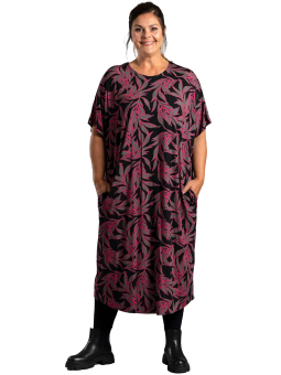 Gozzip PIL - Svart kjole med print