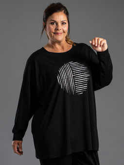 Gozzip Black MEJA - Svart oversize genser