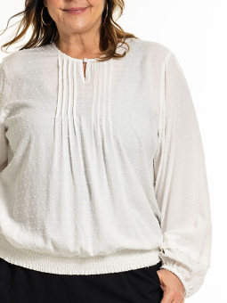 GABRIELLA - Plus Size Bluse fra Gozzip