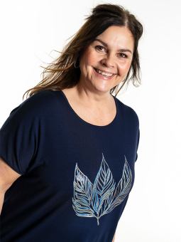 GITTE - Plus Size T-shirt fra Gozzip