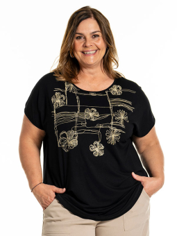 GITTE - Plus Size T-shirt fra Gozzip