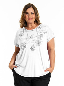 GITTE - Plus Size T-shirt fra Gozzip