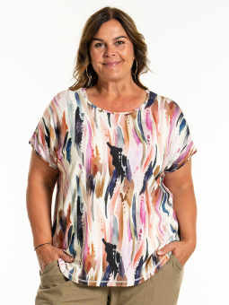 GITTE - Plus Size T-shirt fra Gozzip