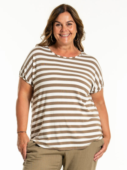 GITTE - Plus Size T-shirt fra Gozzip