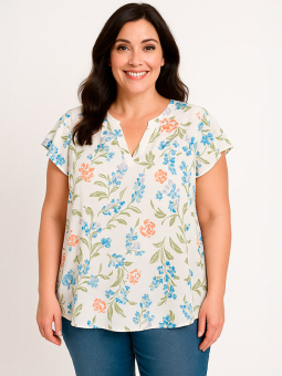 KARUNA - Plus Size Bluse fra Gozzip