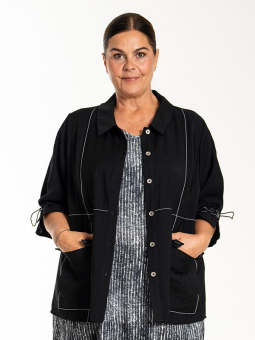 LIZZY - Plus Size Jakke fra Gozzip Black