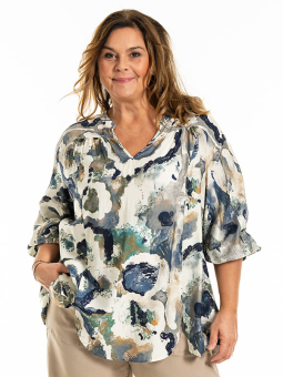 MALINA - Plus Size Bluse fra Gozzip