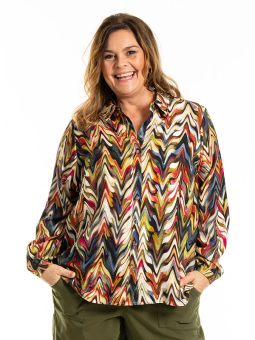 KARINA - Plus Size Skjorte fra Gozzip