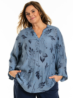 BILLIE - Plus Size Bluse fra Gozzip