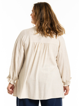 MIRJAM - Plus Size Bluse fra Gozzip