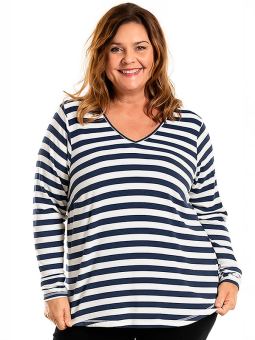 GITTE - Plus Size Bluse fra Gozzip