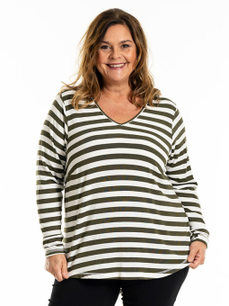 GITTE - Plus Size Bluse fra Gozzip