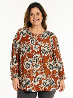 IBEN - Plus Size Bluse fra Gozzip