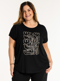 GITTE - Plus Size T-shirt fra Gozzip
