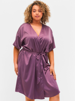 Zizzi lilla satin kimono