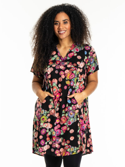 Studio S254817-Blackwithmulticolorflowers
