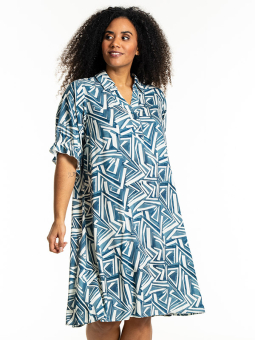 Studio S254837-Blueoffwhiteprint