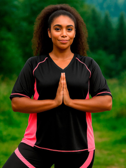 FITNESS - Plus Size Trenings sweatshirt fra Studio