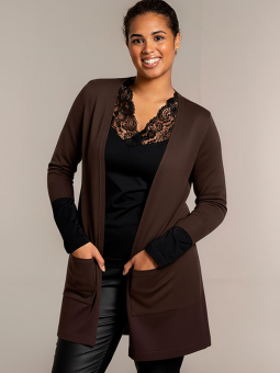 HELSINKI - Plus Size Cardigan fra Sandgaard