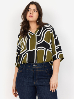 WA-NATALIE - Plus Size Bluse fra Wasabi Concept