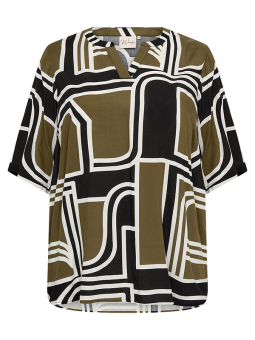 WA-NATALIE - Plus Size Bluse fra Wasabi Concept