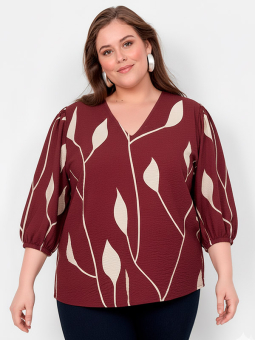 WA-NELLY - Plus Size Bluse fra Wasabi Concept