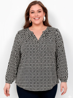 WA-NORA - Plus Size Bluse fra Wasabi Concept