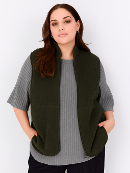 WA-NETTIE - Plus Size Vest fra Wasabi Concept