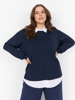WA-SABINA - Plus Size Bluse fra Wasabi Concept