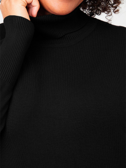 Adia AZELEA - Svart strikket genser med høy hals